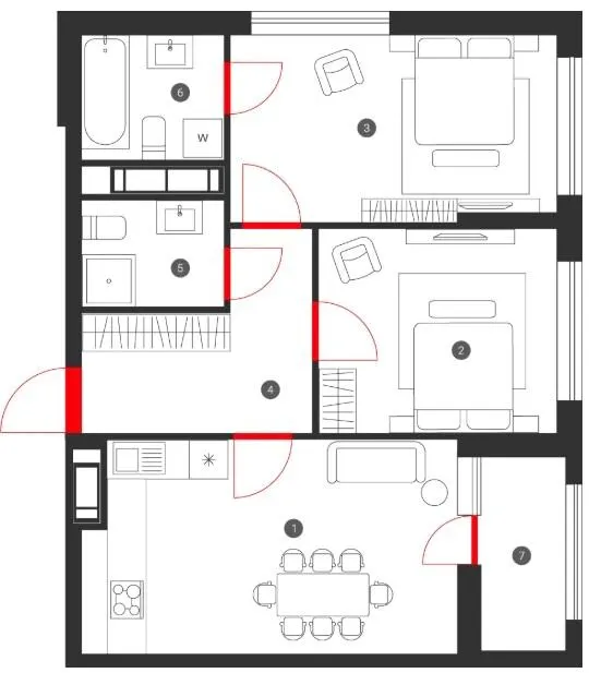 ЖК SKY AVENUE — 60.4 м²