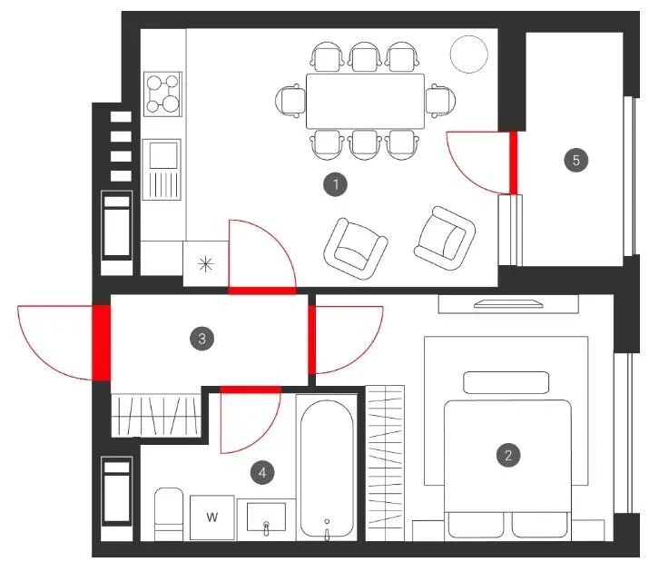 ЖК SKY AVENUE — 39.1 м²