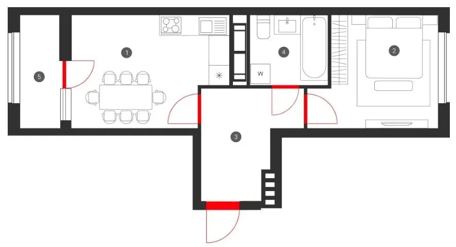 ЖК SKY AVENUE — 41.1 м²