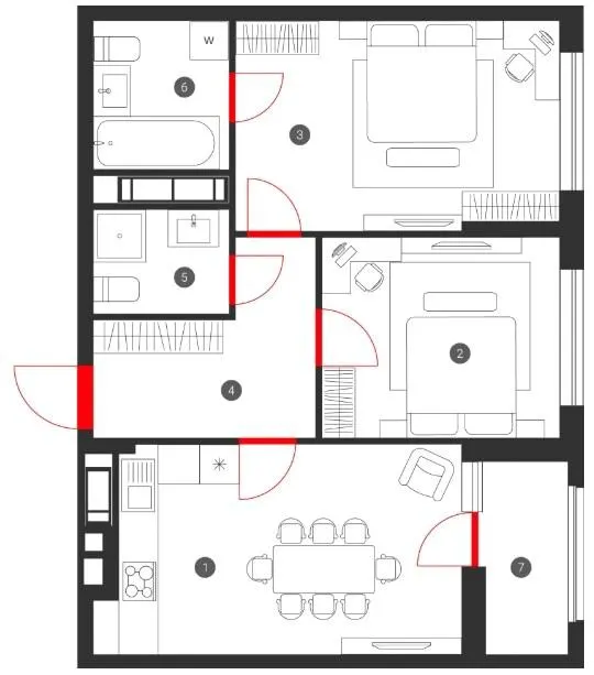 ЖК SKY AVENUE — 62.6 м²