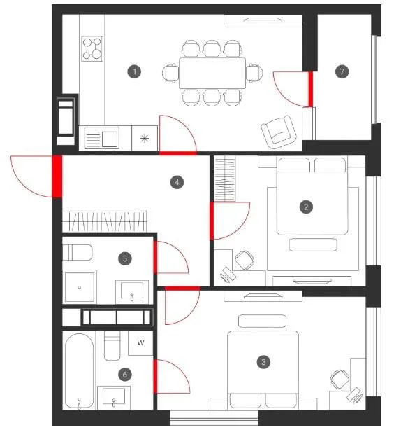 ЖК SKY AVENUE — 60.4 м²