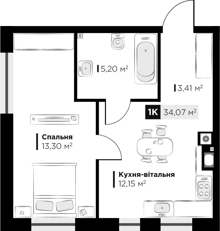 ЖК SILENT PARK — 34.1 м²