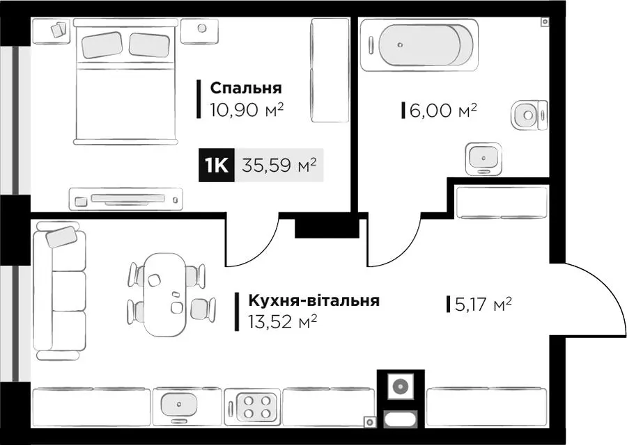 ЖК SILENT PARK — 35.6 м²
