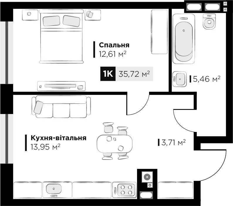 ЖК SILENT PARK — 35.7 м²