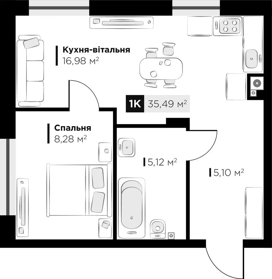 ЖК SILENT PARK — 35.5 м²