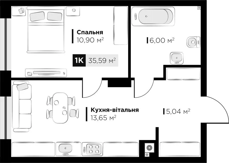 ЖК SILENT PARK — 35.6 м²