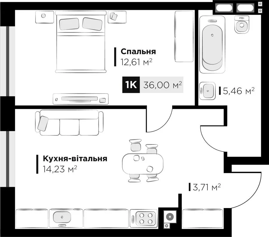 ЖК SILENT PARK — 36 м²