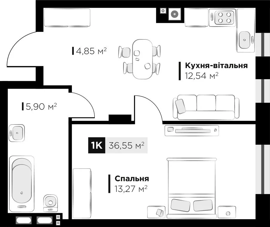 ЖК SILENT PARK — 36.6 м²