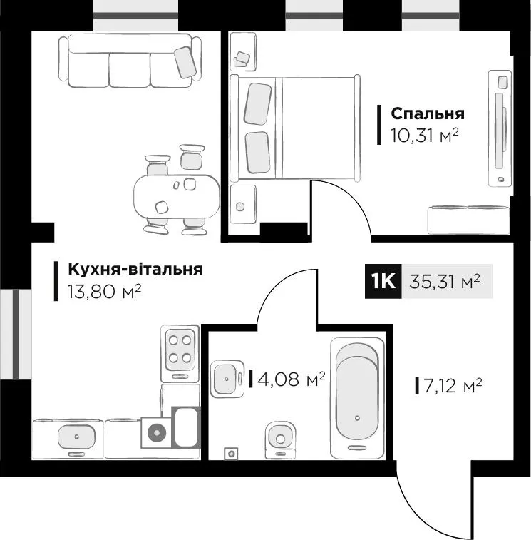 ЖК SILENT PARK — 35.3 м²