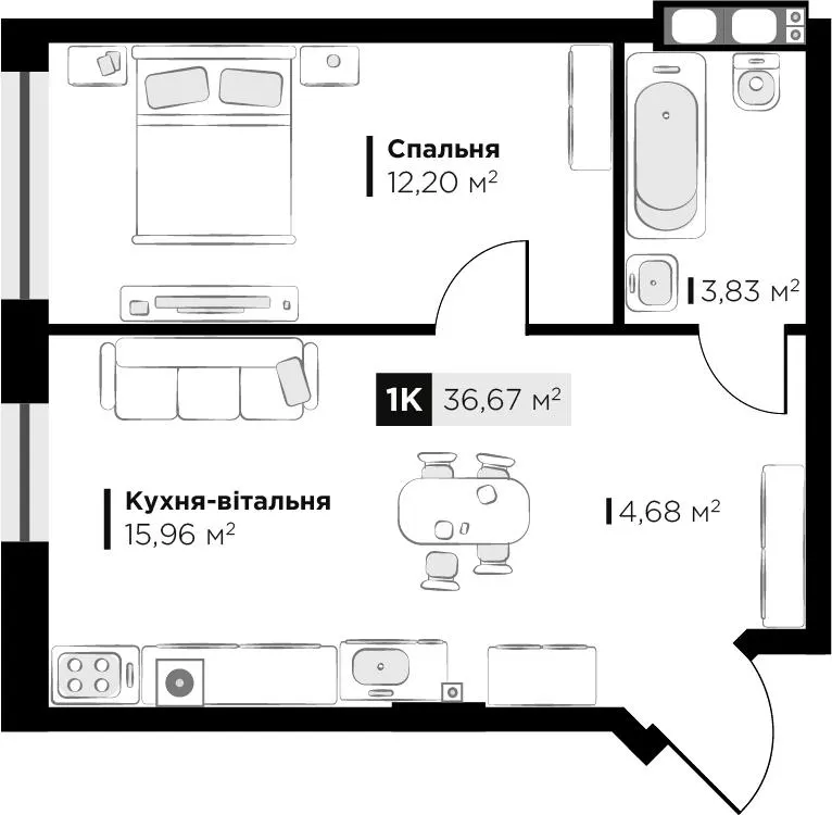 ЖК SILENT PARK — 36.7 м²