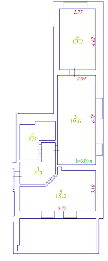 Клубний будинок Light Residence — 64.4 м²