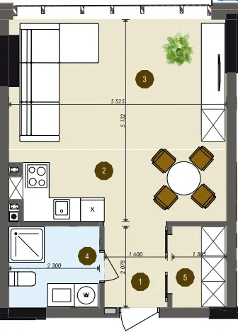 ЖК Chalet — 38.9 м²