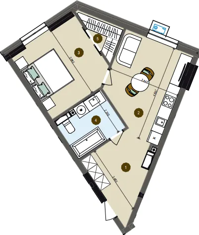 ЖК Chalet — 47.5 м²