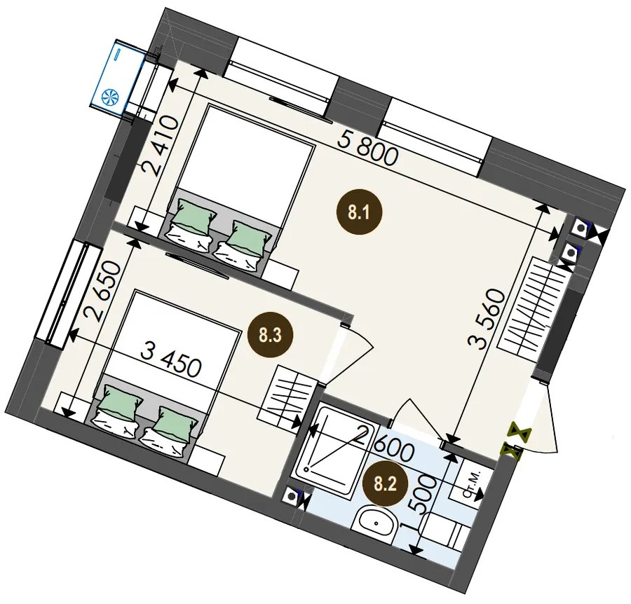 ЖК Chalet — 30.5 м²