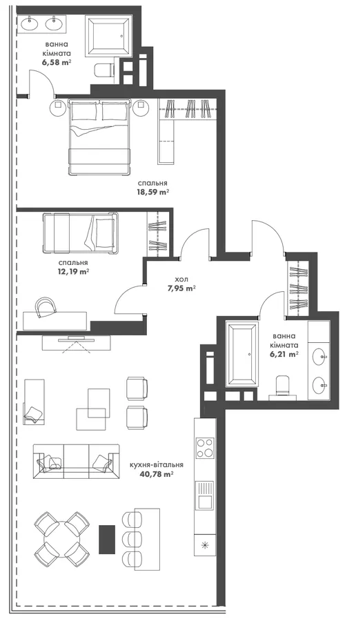 THE ONE — 92.3 м²