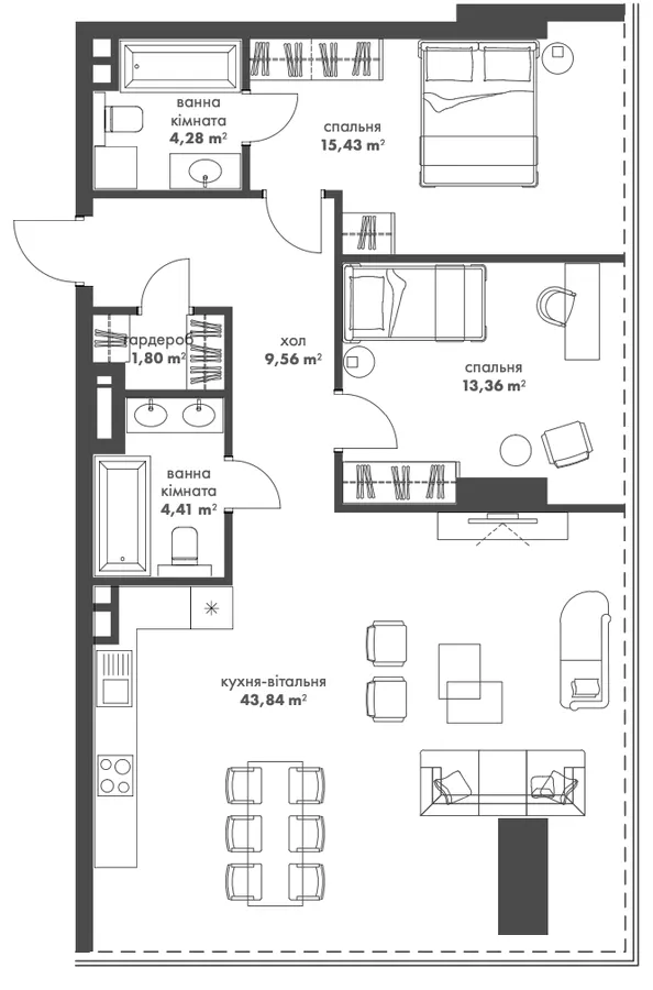 THE ONE — 92.7 м²