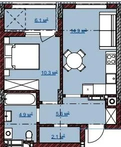 ЖК TERRA M — 43.9 м²