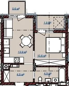 ЖК TERRA M — 36.8 м²