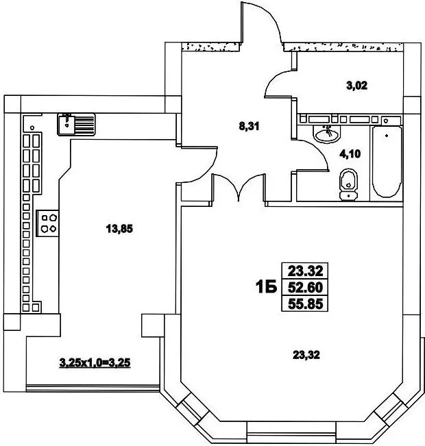 ЖК Premium Residence (Зеленый Мыс) — 56 м²