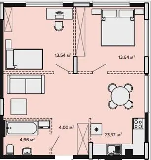 ЖК SOFIhome — 59.8 м²