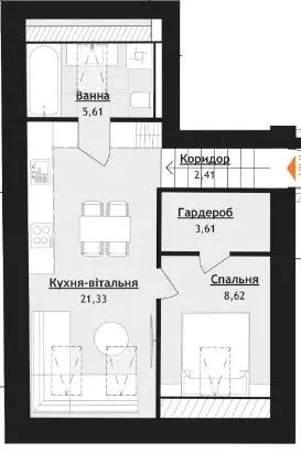 ЖК Volytsia Village Spa — 41.1 м²
