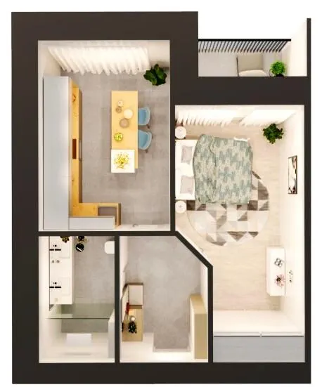 ЖК GRAND Липини — 43.1 м²