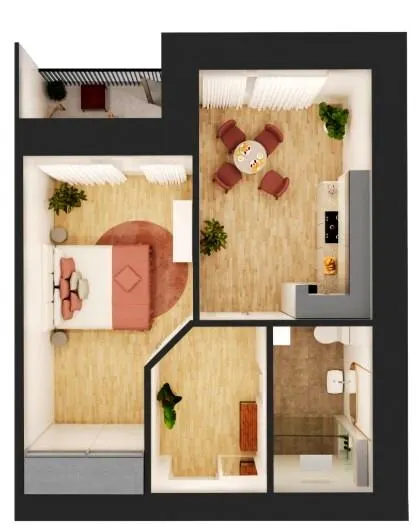 ЖК GRAND Липини — 43.1 м²