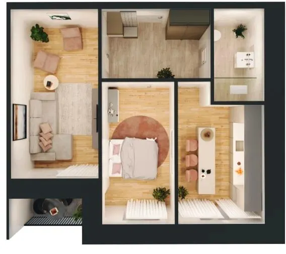 ЖК GRAND Липини — 55.8 м²