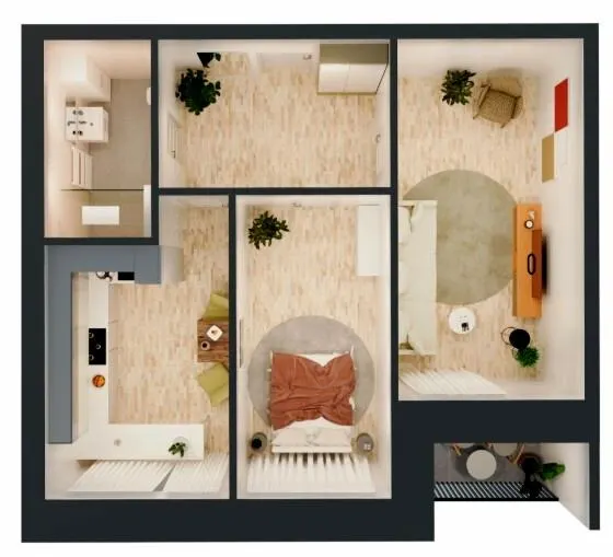 ЖК GRAND Липини — 55.8 м²