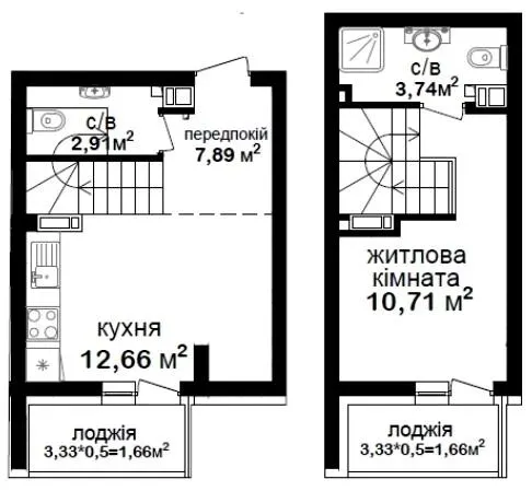 ЖК Феофанія City — 41.2 м²