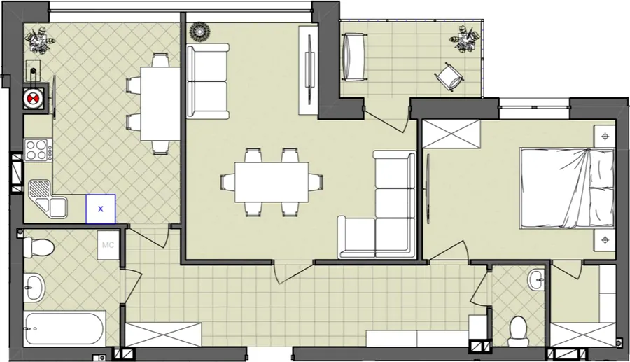 ЖК Eco Park Truskavets — 70.7 м²