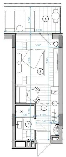 Апарт-комплекс ESCAPE City — 29.2 м²