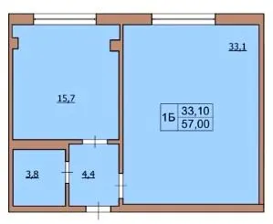 Клубний будинок Barkey — 56.2 м²