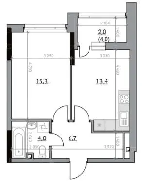 ЖК Poetica. Друга колекція — 41.6 м²