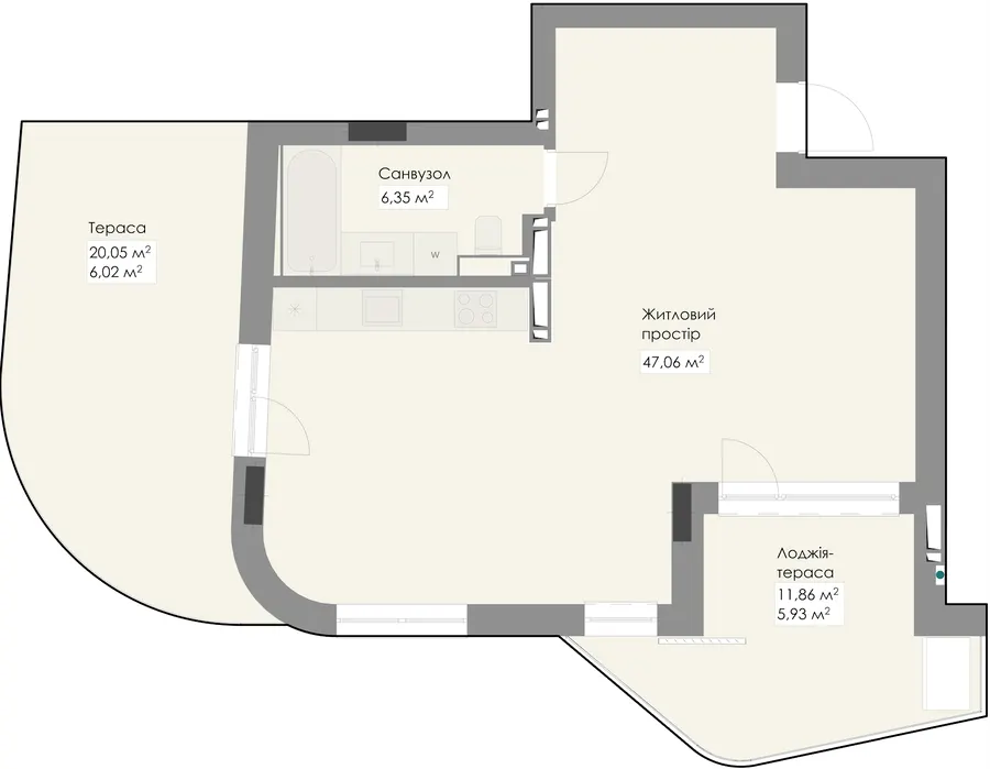 ЖК Novem — 65.4 м²