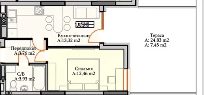 ЖК Green Life — 40.9 м²
