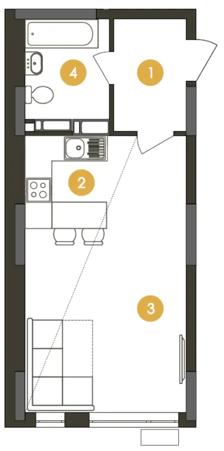 ЖК Star City — 36.7 м²