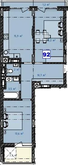 ЖК Grey Fort — 65.5 м²