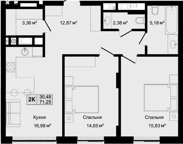 HILLTOP — 71.3 м²