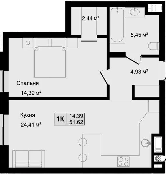 HILLTOP — 51.6 м²
