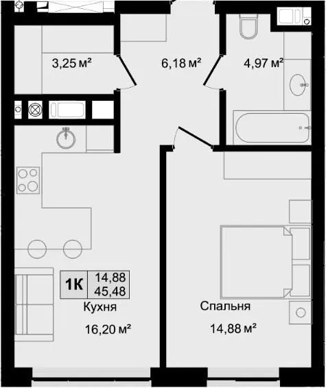 HILLTOP — 45.5 м²