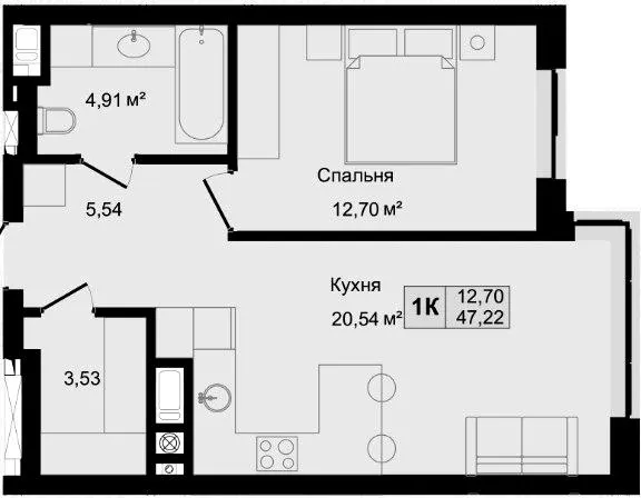 HILLTOP — 47.2 м²