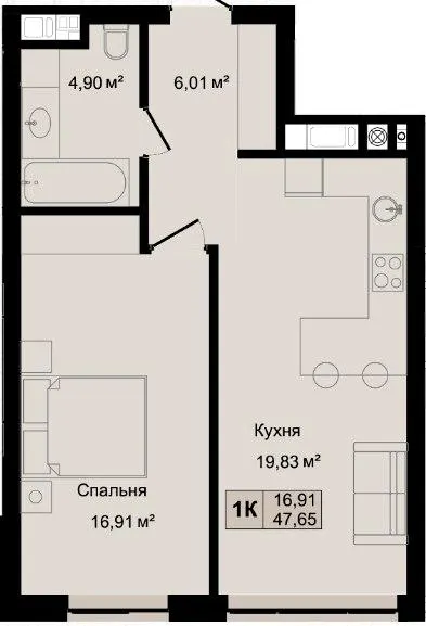 HILLTOP — 47.7 м²