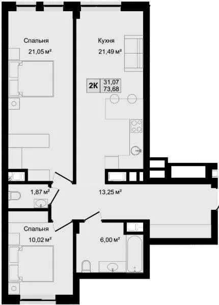 HILLTOP — 73.7 м²