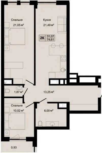 HILLTOP — 76.8 м²