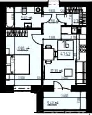 ЖК Олімп Модерн — 47.5 м²