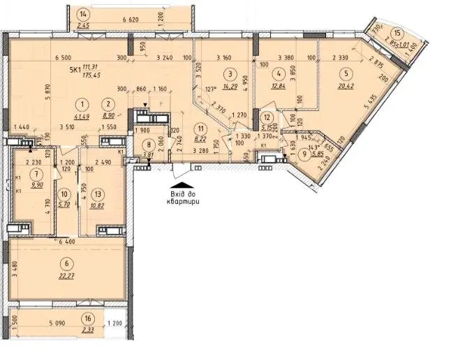 ЖК Борисо-Глібський 2 — 175.5 м²