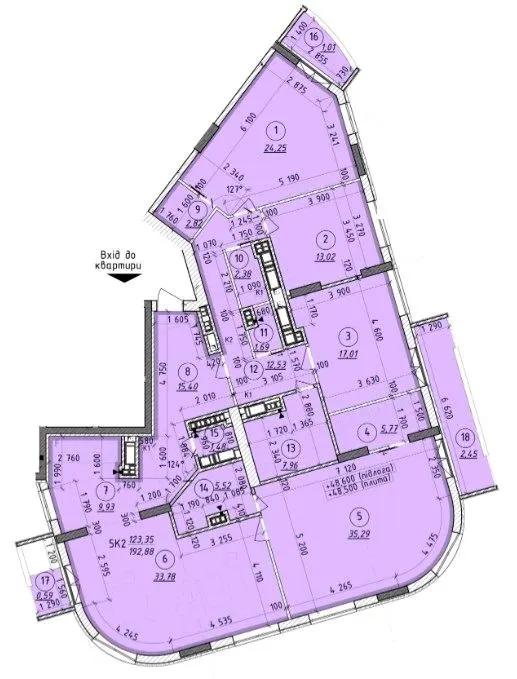 ЖК Борисо-Глібський 2 — 192.9 м²