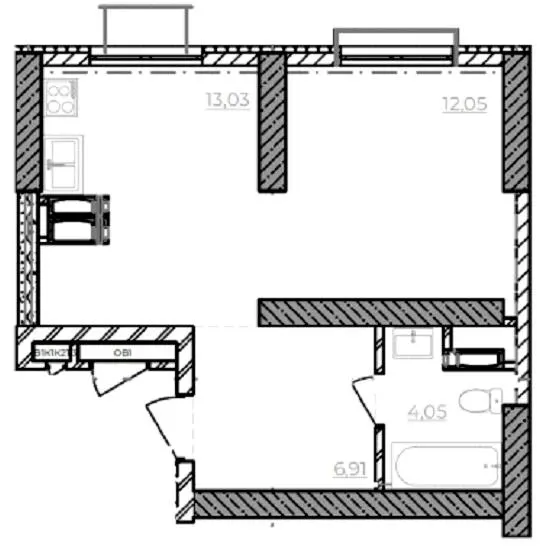 ЖК Park Hills (Молодіжна ініціатива) — 36 м²