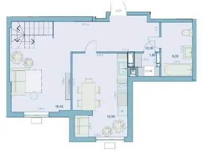 ЖК Park Hills (Молодіжна ініціатива) — 53.6 м²